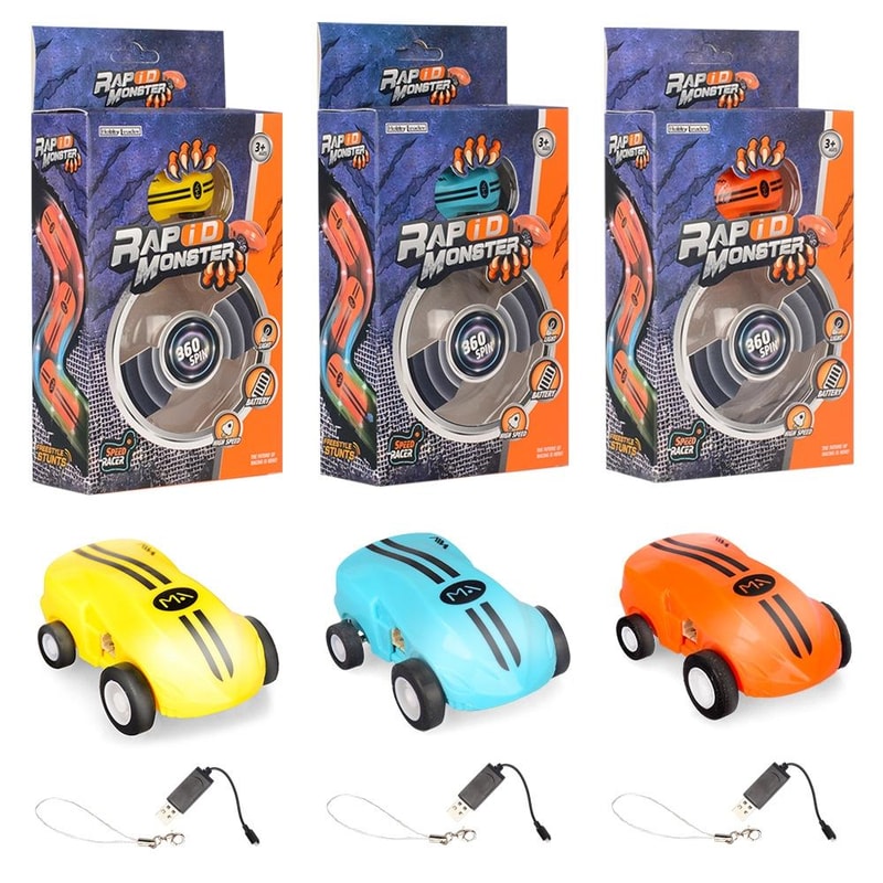 Mini High Speed Laser Racing Car Toy Stunt LED Pocket Car