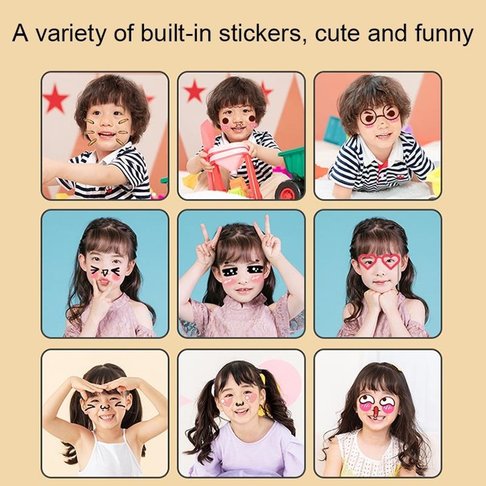 Kids Instant Print Camera With HD Screen Thermal Printing Camera For Kids Fun Creative Toy 4