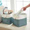 Collapsible Linen Storage Basket Cube, Large Capacity Fabric Organizer Bin with Handles
