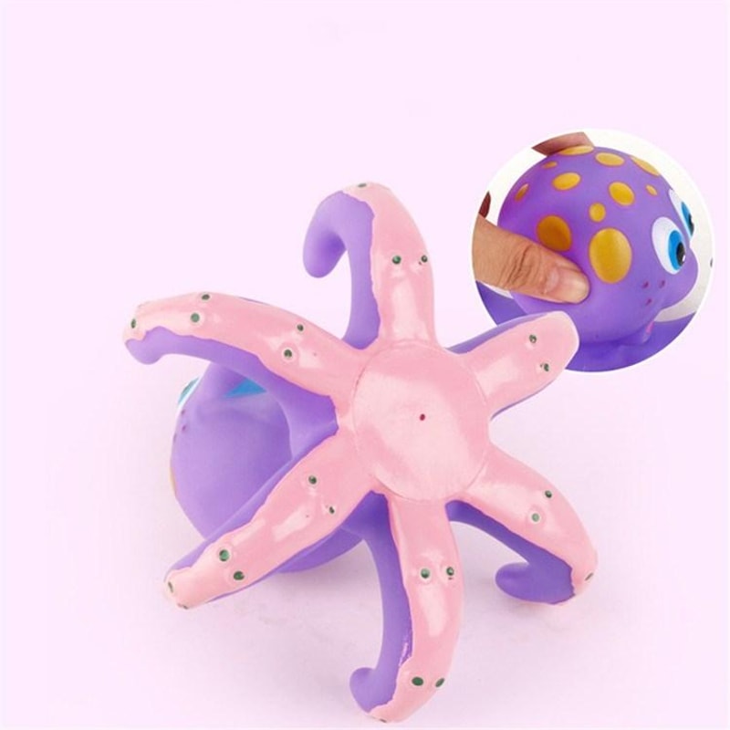 Octopus Ring Toss Baby Bath Toy, Interactive Kids Water Toy Set for Toddlers