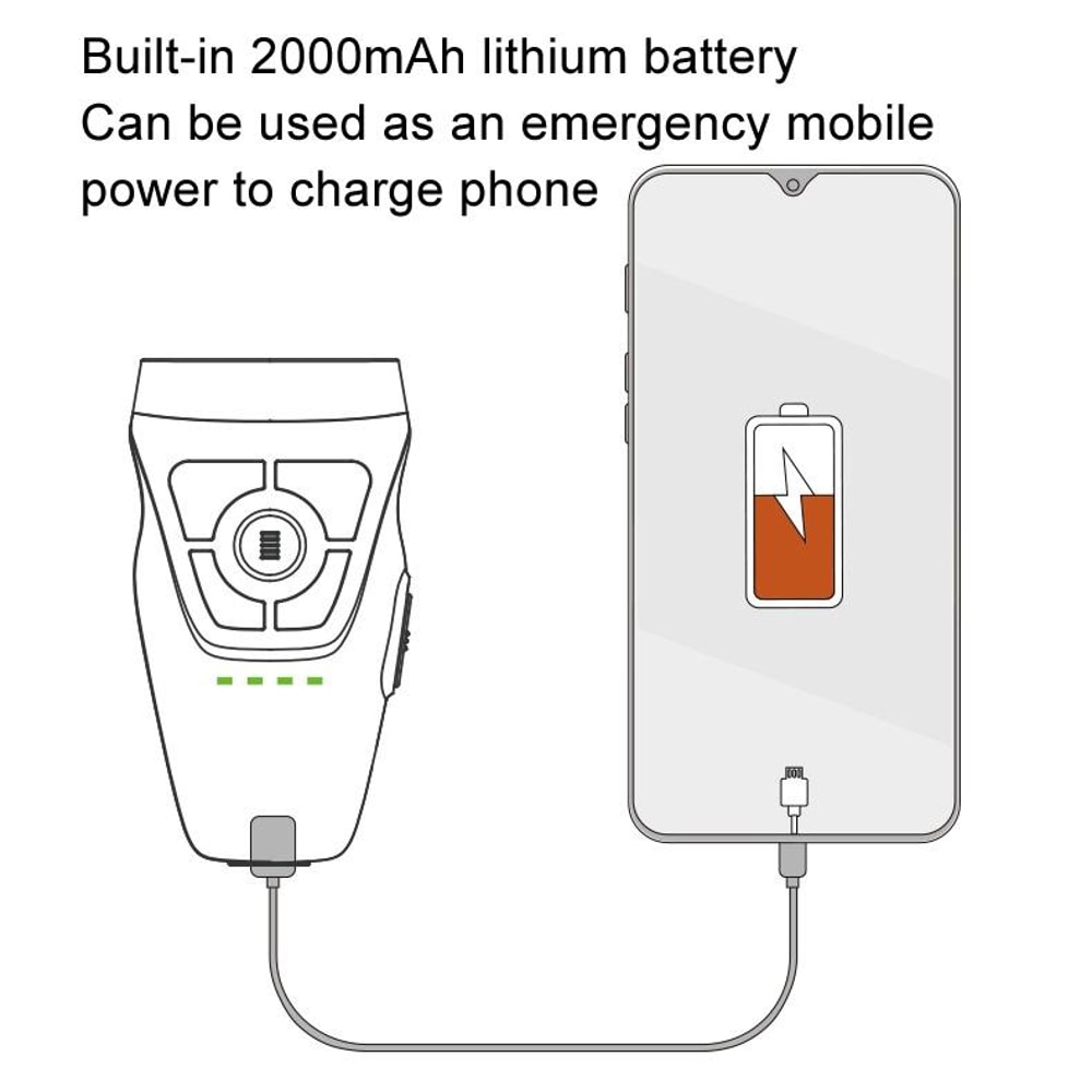 Ultrasonic Dog Repeller Trainer With Flashlight And Power Bank 4