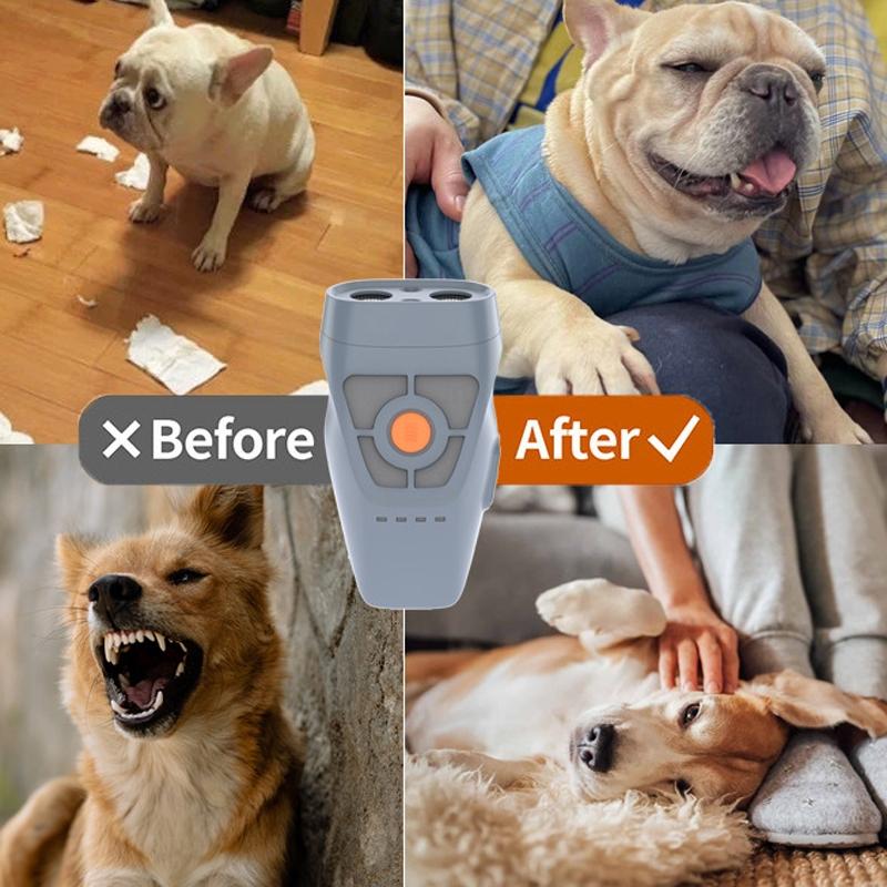 Ultrasonic Dog Repeller Trainer With Flashlight And Power Bank 8