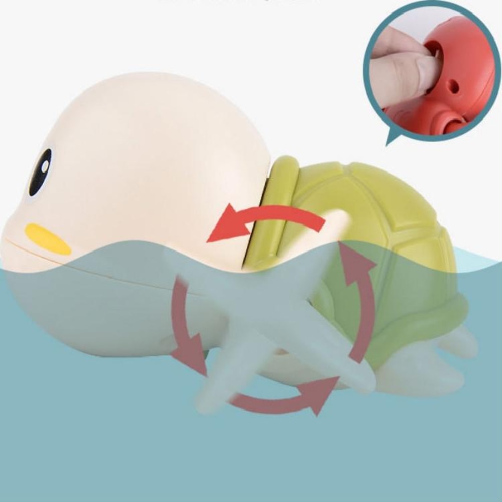 Wind Up Turtle Bath Toy Set Baby Bath Toys Floating Water Toys For Toddlers 2