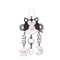 High Contrast Baby Stroller Mobile Toy, Black White Infant Wind Chime Sensory Hanging Toy
