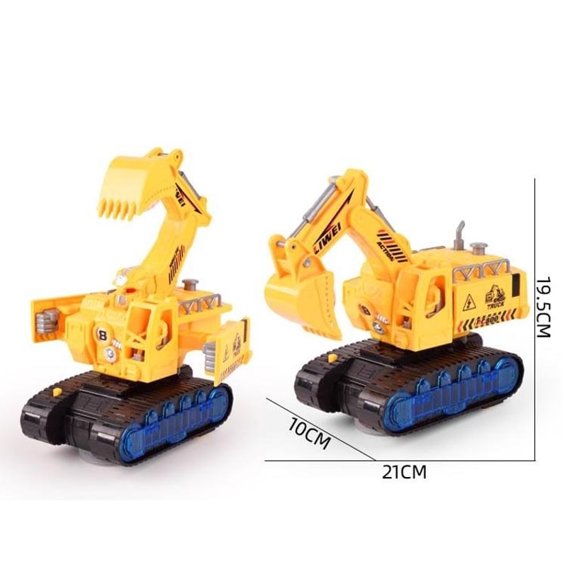 Kids Excavator Toy With Lights And Music Transforming Construction Toy Truck For Toddlers 1