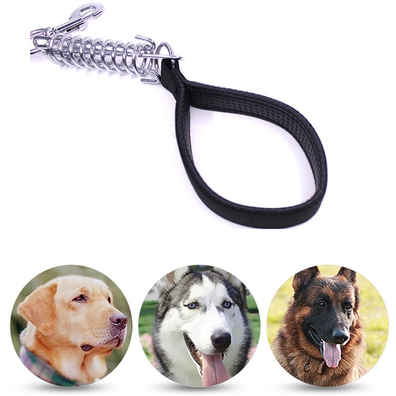 Shock Absorbing Dog Leash With Spring Foam Handle For Medium Large Dogs 1