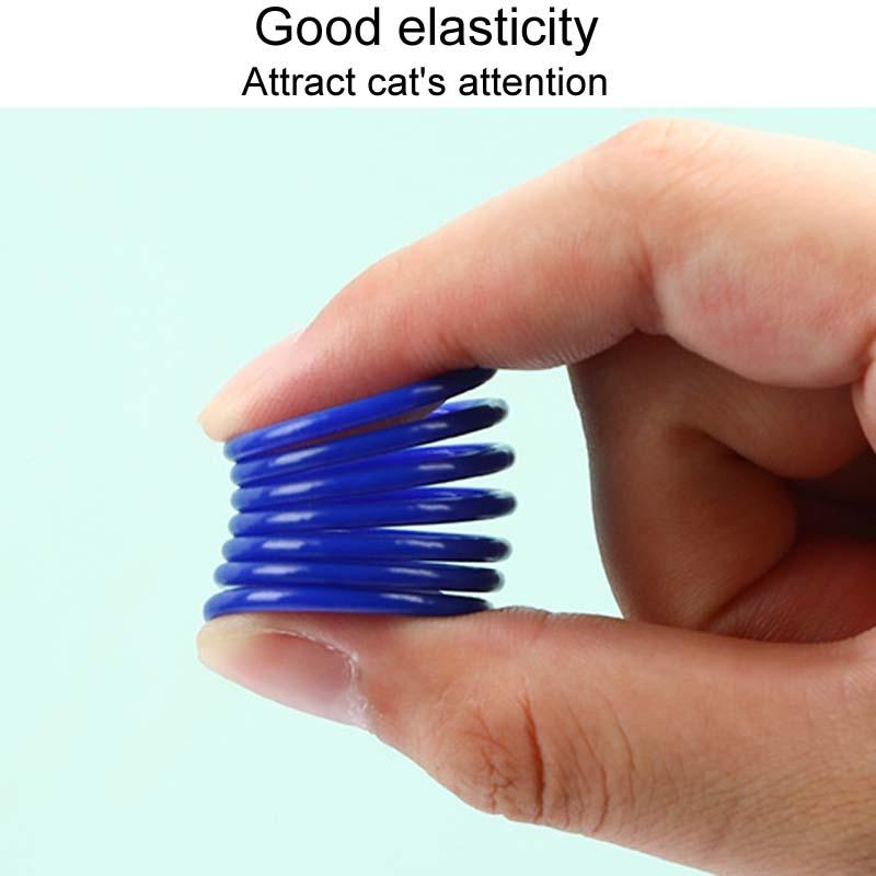 High-Bounce Interactive Cat Spring Toy Set for Active Play and Mental Stimulation