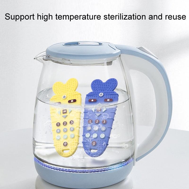 Baby Remote Control Teether Toy Silicone Teething Toy For Babies Anti Hand Chewing Soothing Teether 7