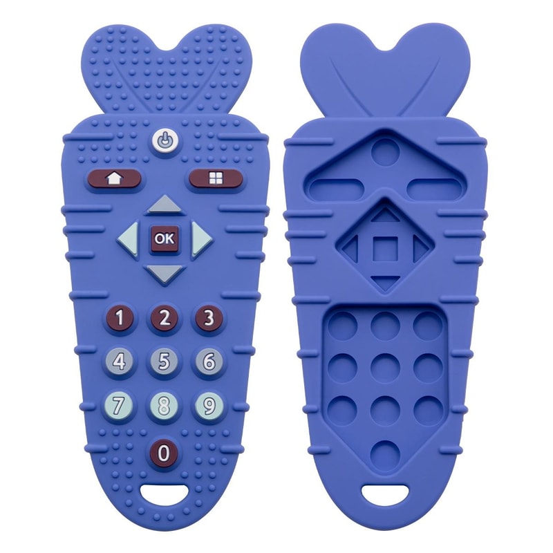 Baby Remote Control Teether Toy Silicone Teething Toy For Babies Anti Hand Chewing Soothing Teether 2