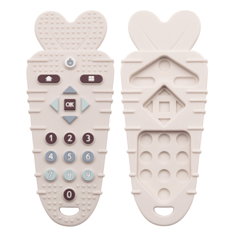 Baby Remote Control Teether Toy Silicone Teething Toy For Babies Anti Hand Chewing Soothing Teether 8