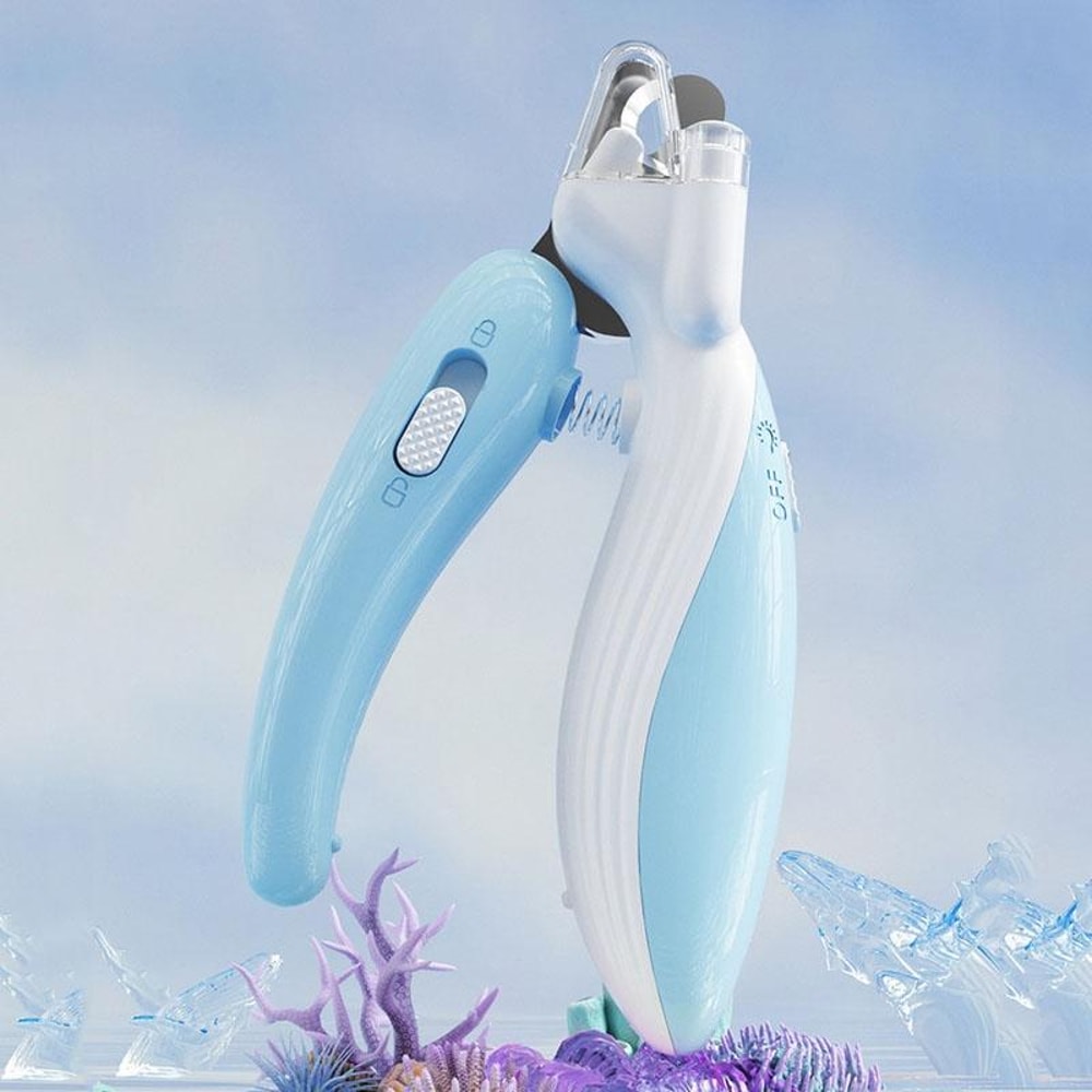 LED Pet Nail Clipper With Safety Guard For Dogs Cats Grooming Tool 1