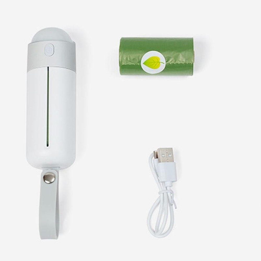 LED Dog Waste Scooper With Bag Dispenser Portable Pet Poop Picker For Night Walks 9