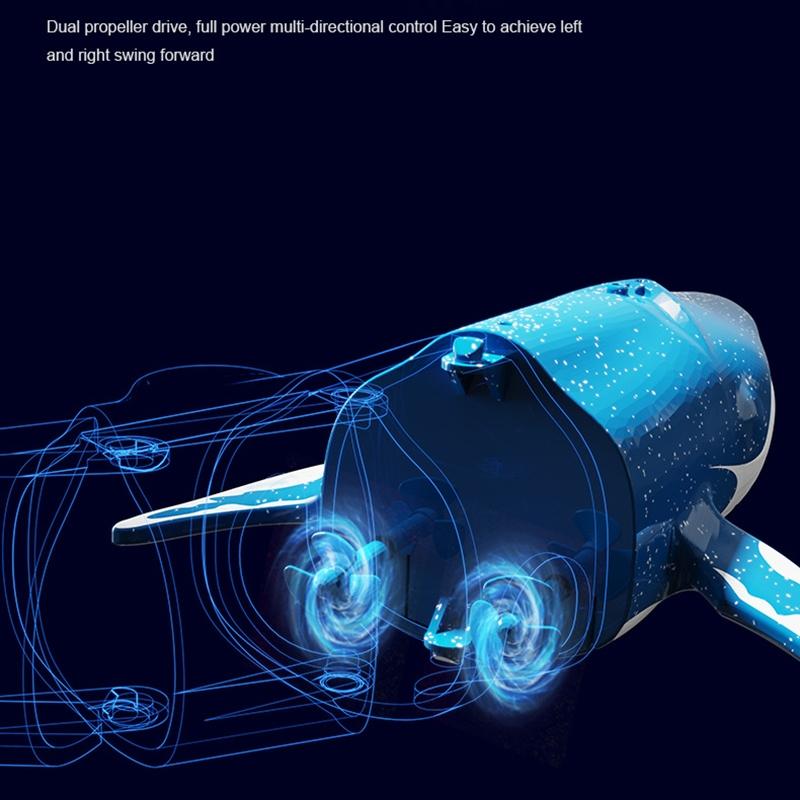 Remote Control Whale Toy with Water Spray and Diving Action for Kids Bath and Pool Play