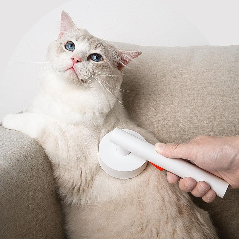 SelfCleaning Pet Grooming Brush For Cats Dogs Deshedding Tool With Gentle Slicker Brush 7