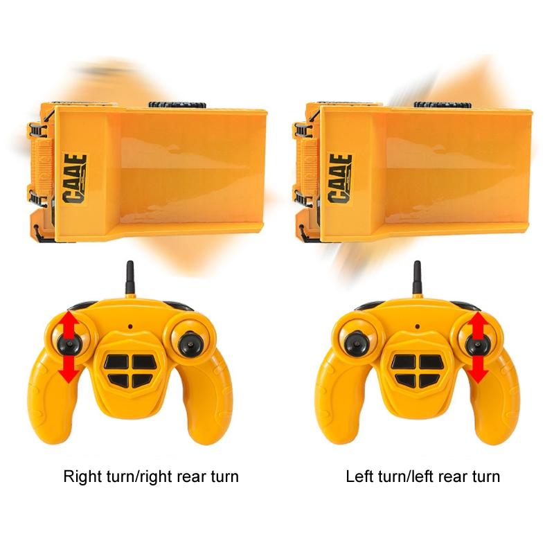 Remote Control Dump Truck Toy with Lifting Bed for Kids Construction Play