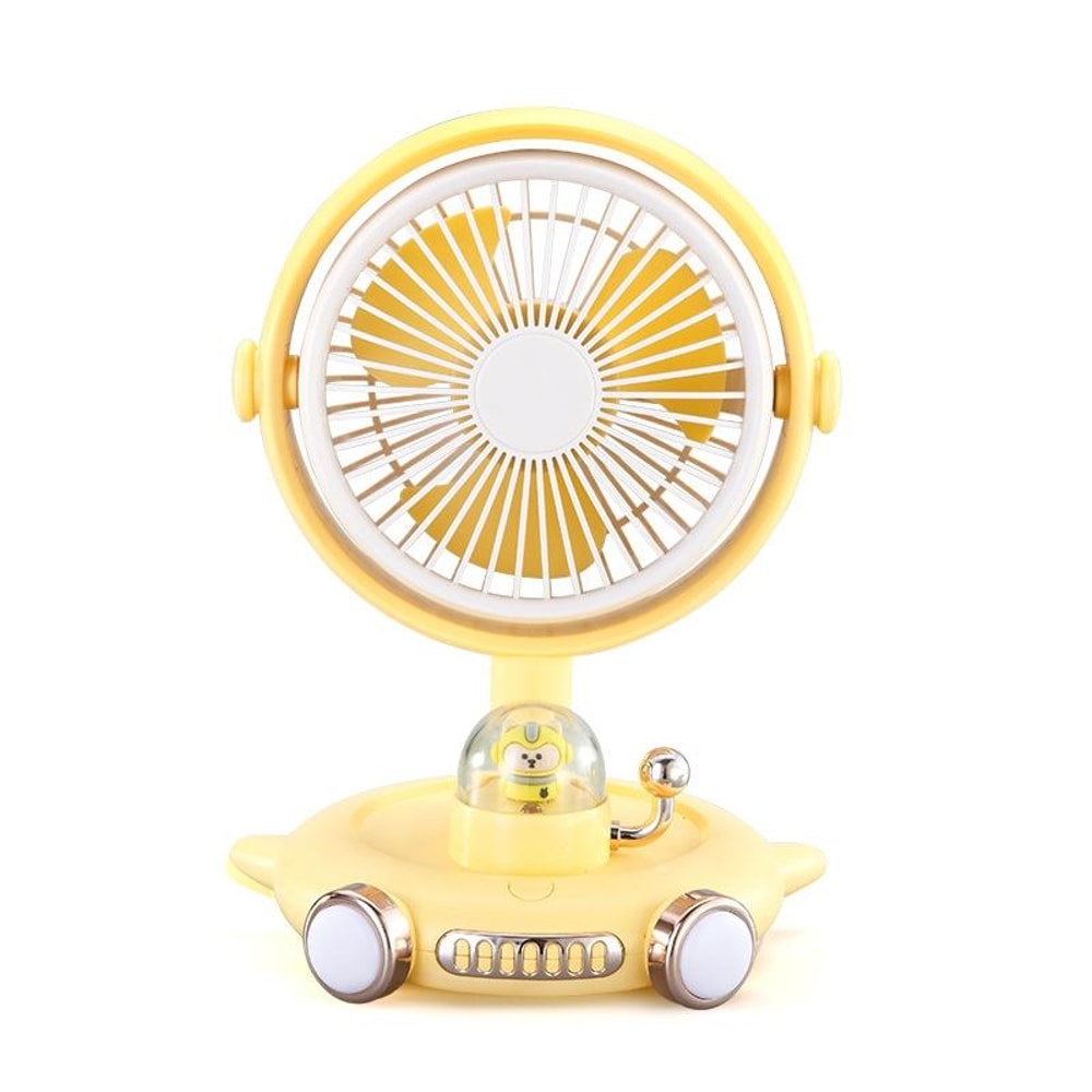 Cute Pet USB Desk Fan With Night Light Quiet Portable Cooling Fan 8