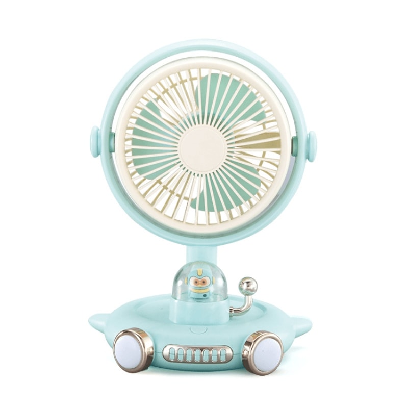 Cute Pet USB Desk Fan With Night Light Quiet Portable Cooling Fan 7