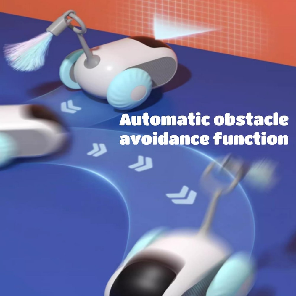 Smart Interactive Cat Toy Car With Remote Control And Motion Sensor Play 6