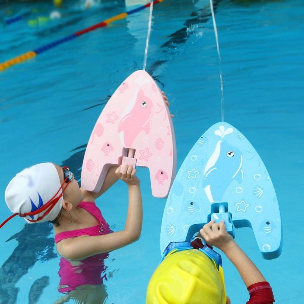 Pull Out Swim Kickboard Float with Water Spray for Kids and Adults Pool Fun Training Aid