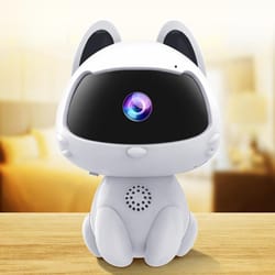 smart pet camera with night vision & two way audio wifi home security camera