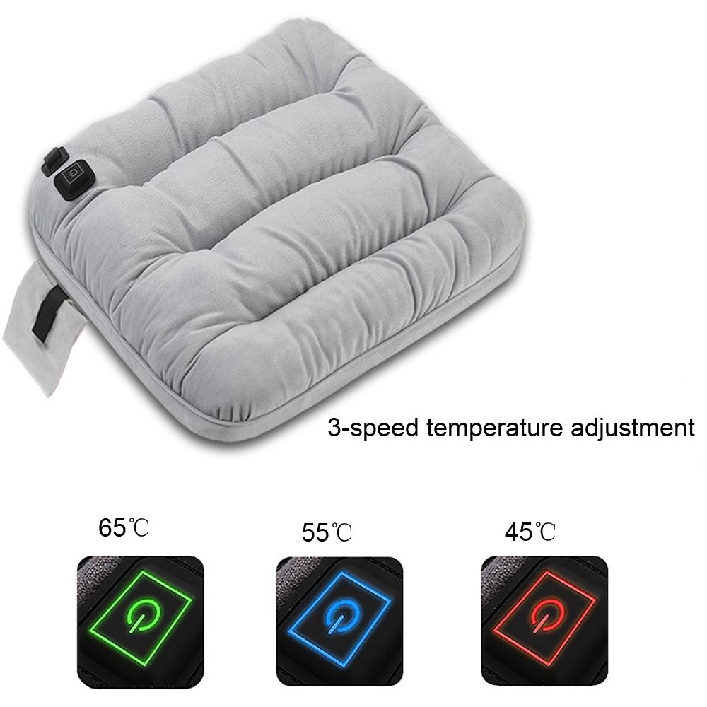 USB Heated Seat Cushion With Adjustable Heat Graphene Warm Office Chair Pad 1