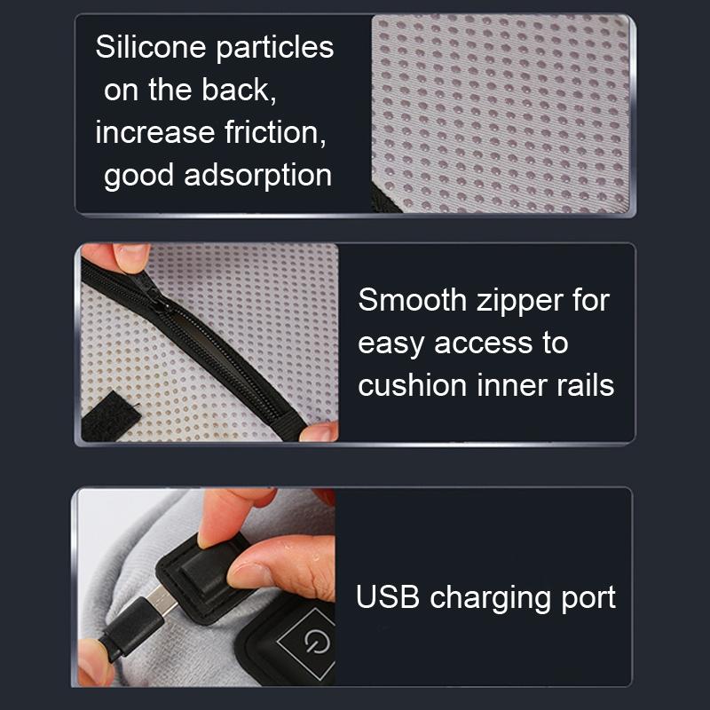 USB Heated Seat Cushion With Adjustable Heat Graphene Warm Office Chair Pad 5