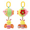 Baby Sensory Stroller Hanging Toy Ball Plush Rattle for Crib and Car Seat
