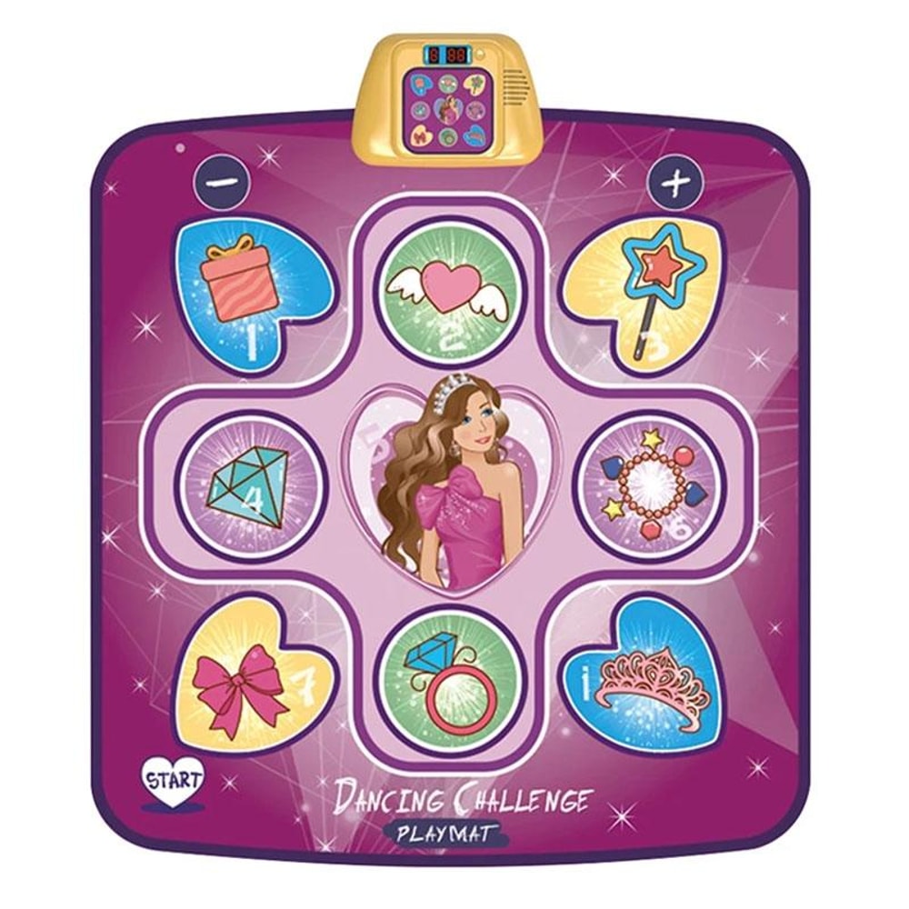 Kids Interactive Dance Mat with Music Lights and Fun Game Play Pad