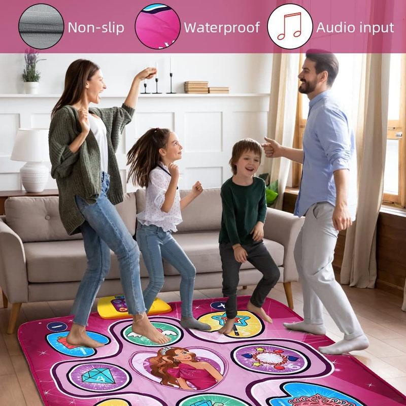 Kids Interactive Dance Mat with Music Lights and Fun Game Play Pad