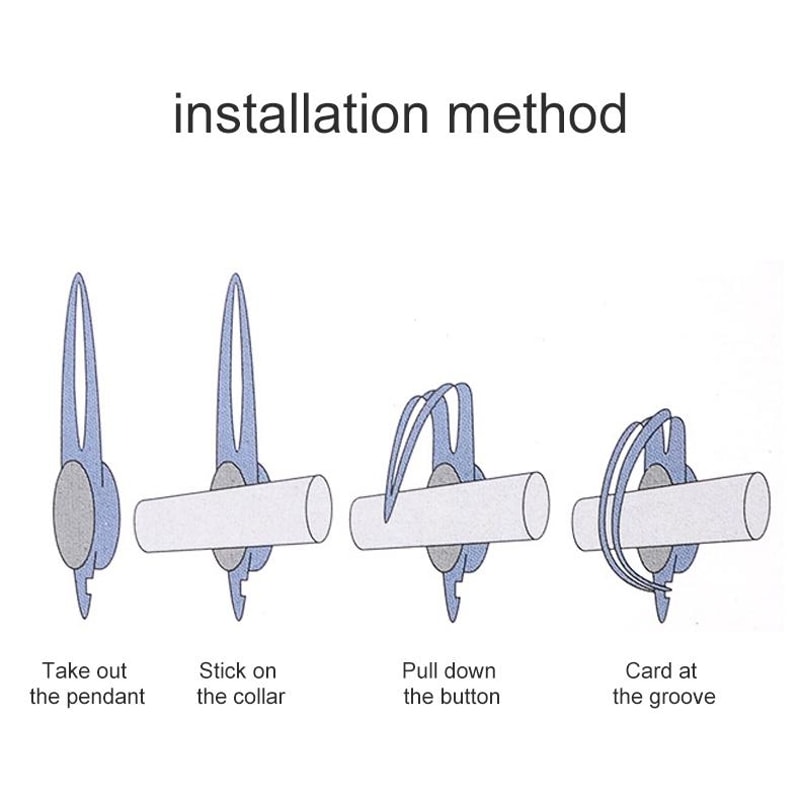 LED Pet Safety Collar Light Waterproof Silicone Pendant For Night Walking Dogs 2