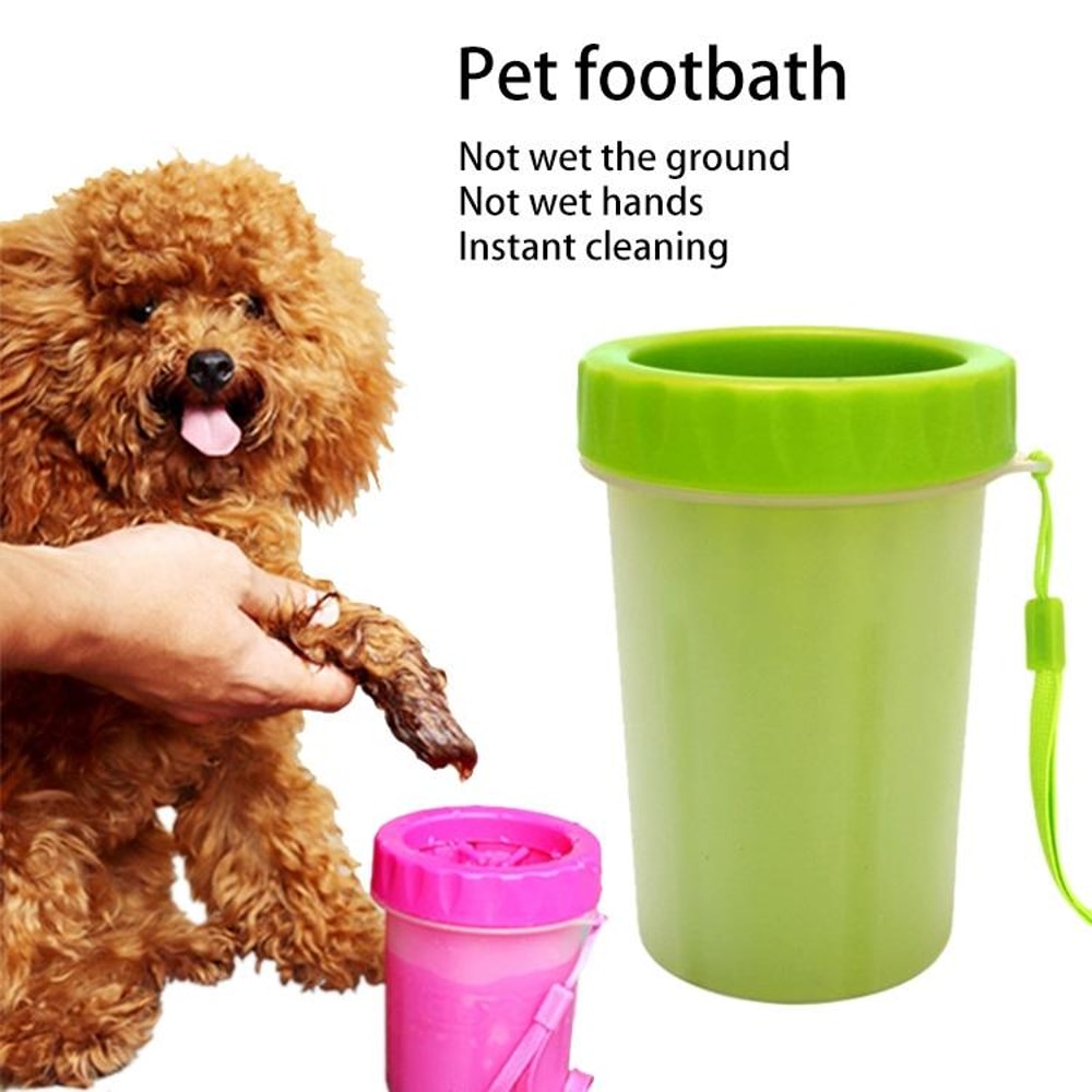 Portable Dog Paw Cleaner Cup With Soft Silicone Brush For Easy Pet Foot Washing 7