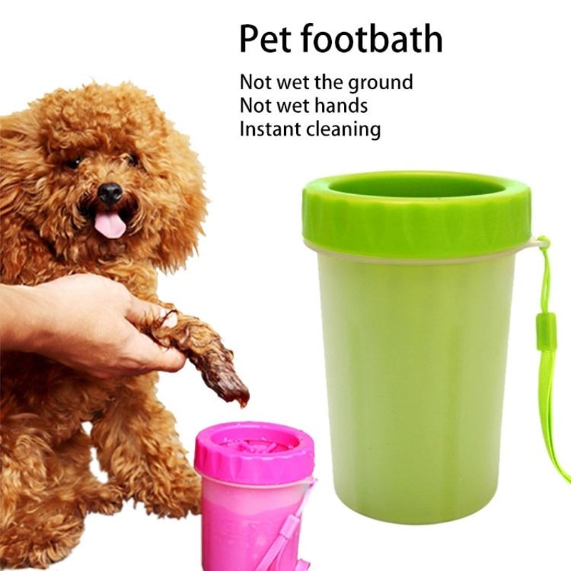 Portable Dog Paw Cleaner Cup With Soft Silicone Brush For Easy Pet Foot Washing 7