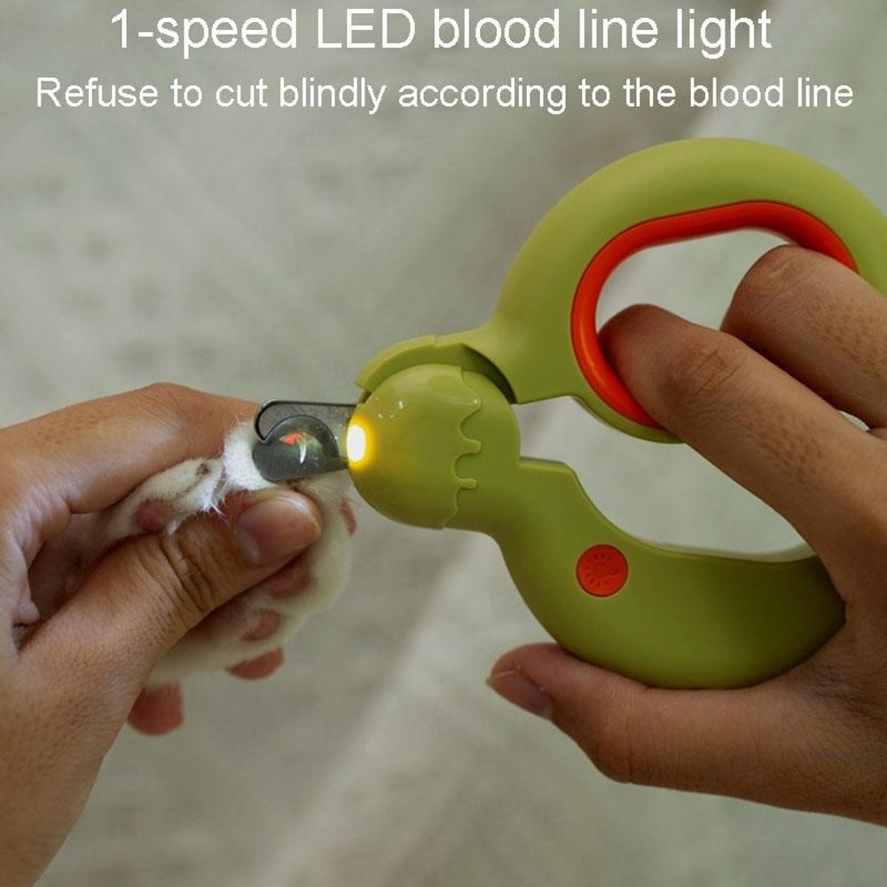 LED Pet Nail Clipper Safe Dog Cat Nail Trimmer With Light 8