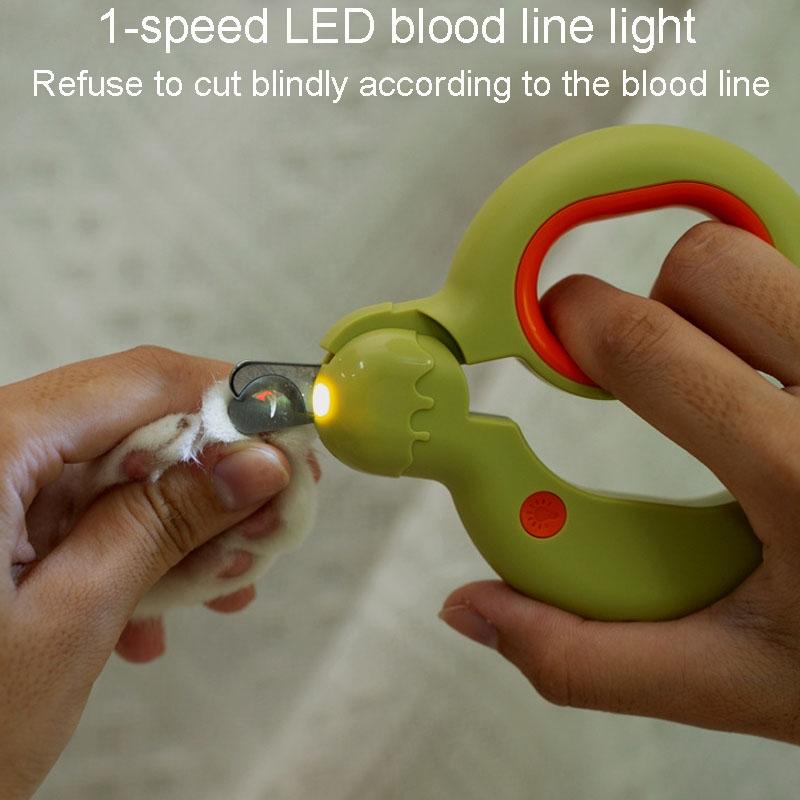 LED Pet Nail Clipper Safe Dog Cat Nail Trimmer With Light 8
