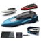 Mini RC Speedboat For Kids Fast Electric Remote Control Boat Toy With Lights 1