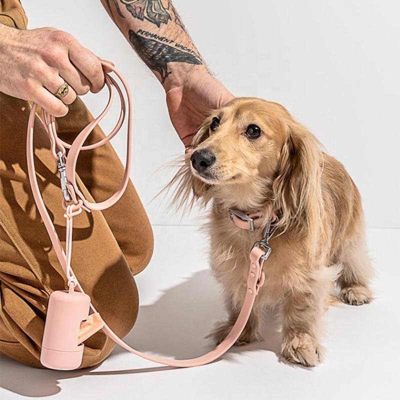 Portable Dog Poop Bag Dispenser With Leash Clip Waterproof Case For Easy Pet Waste Cleanup 0