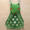 Cartoon Frog Bath Toy Organizer Mesh Bag with Suction Cups for Kids Bathroom Storage