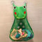 Cartoon Frog Bath Toy Organizer Mesh Bag with Suction Cups for Kids Bathroom Storage