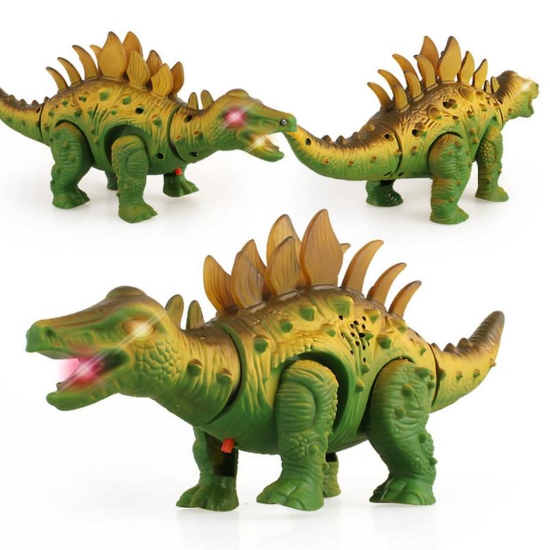 Electric Dinosaur Toy Walking Sound and Light Interactive Dino for Kids