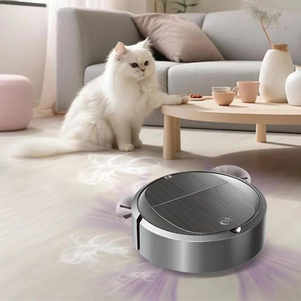 Smart Auto Sweeper Robot Vacuum 3in1 Slim Robot Vacuum Cleaner For Pet Hair Dust 0