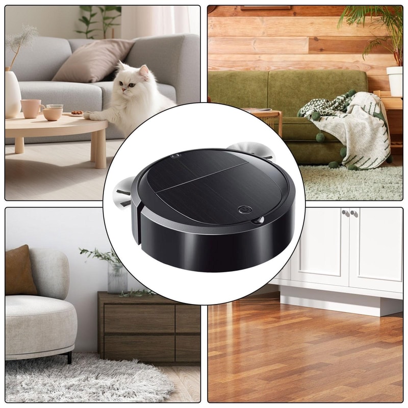 Smart Auto Sweeper Robot Vacuum 3in1 Slim Robot Vacuum Cleaner For Pet Hair Dust 6