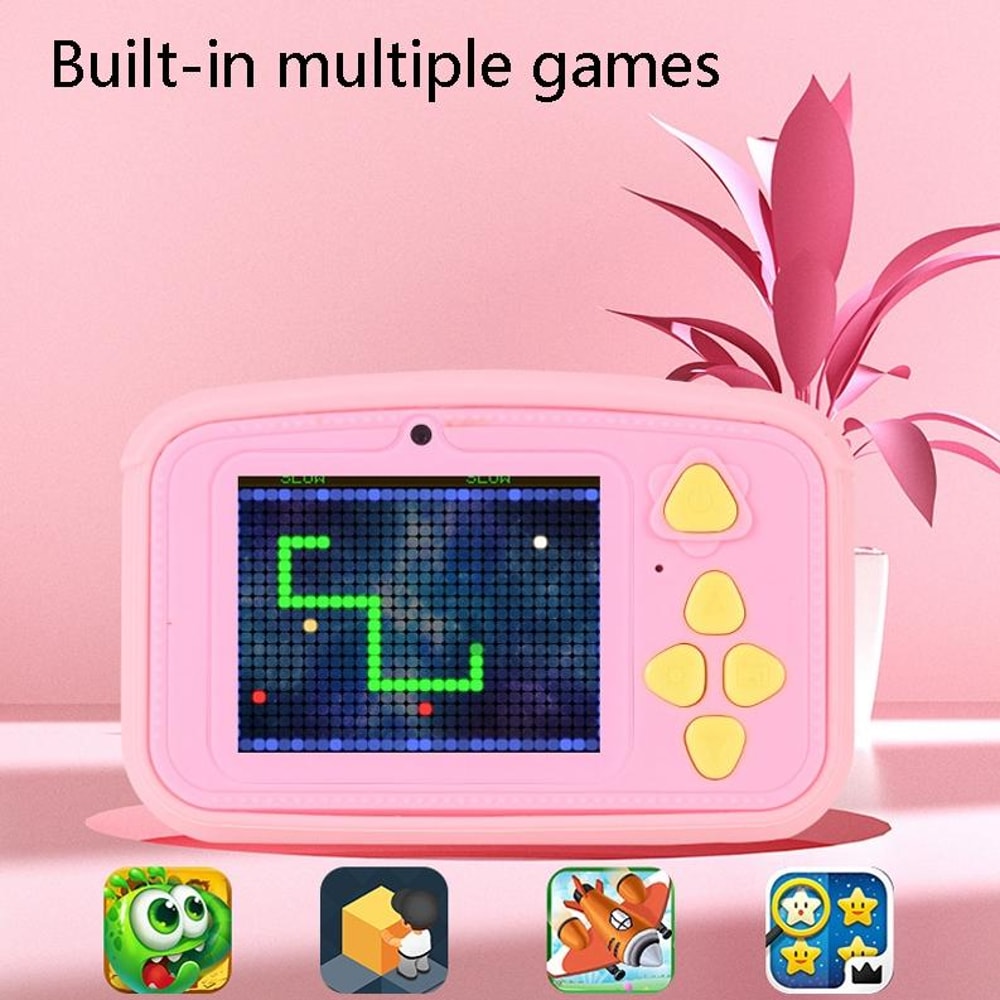 HD Kids Digital Camera Toy with Games and Dual Lens Mini Camera for Children