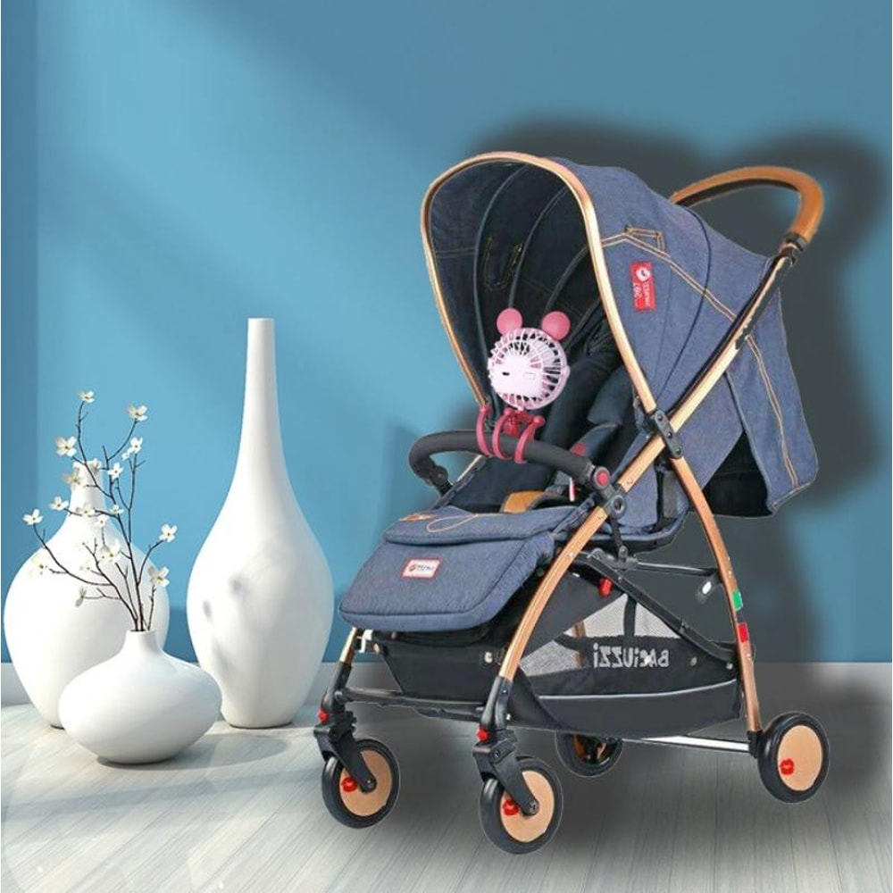 Mini Octopus Night Light Baby Stroller Fan Portable USB Clip On Cooling Fan for Kids