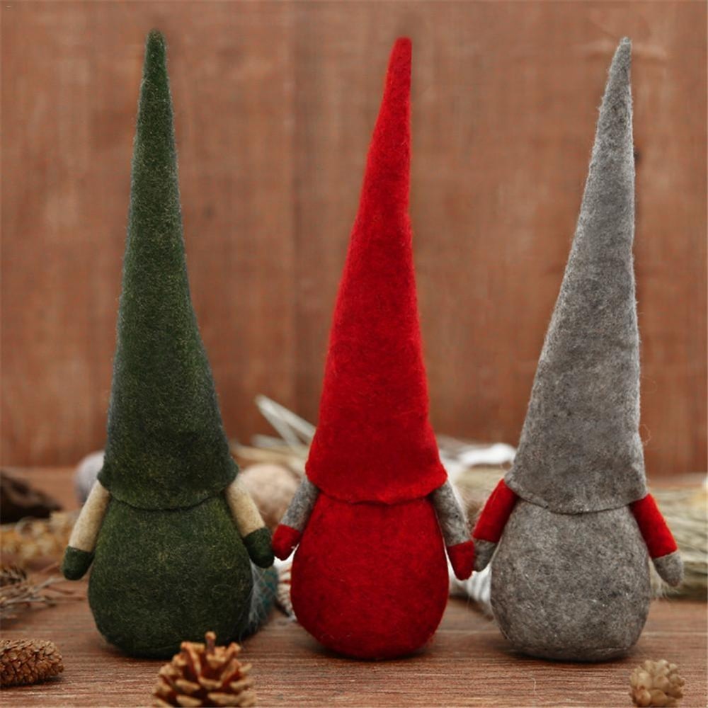 Christmas Gnome Doll Decoration Mini Santa Plush Holiday Ornament Gift 3