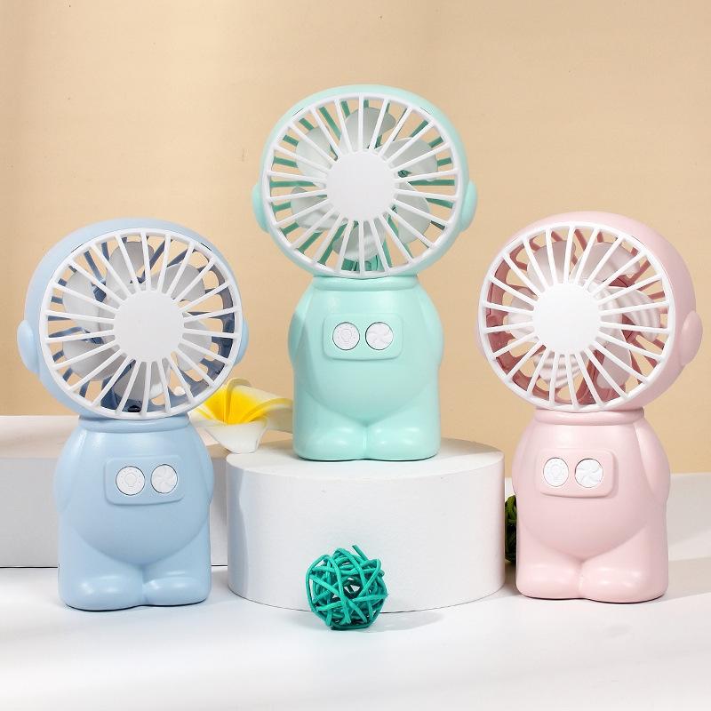 Portable USB Handheld Fan With Night Light Quiet Mini Desk Fan For Office Travel Camping 0