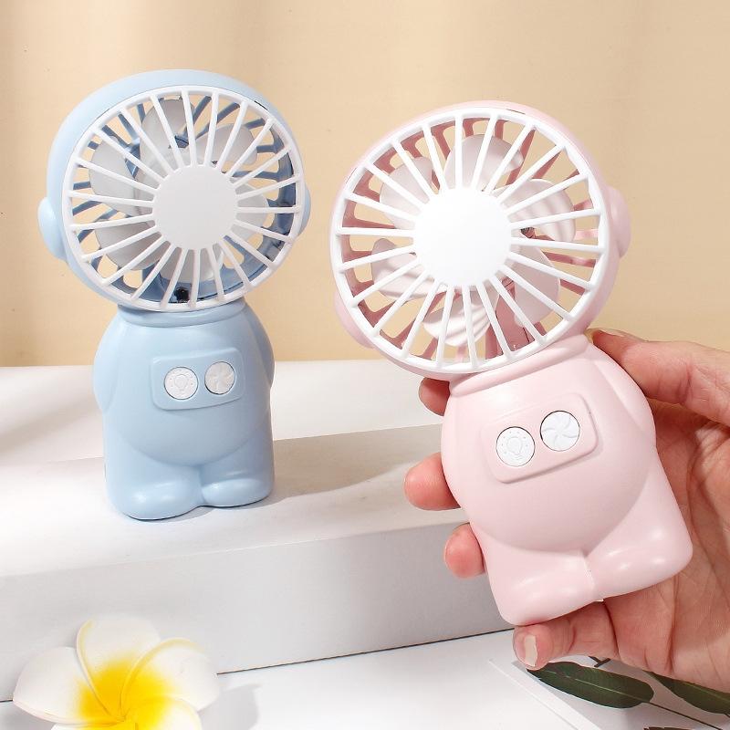 Portable USB Handheld Fan With Night Light Quiet Mini Desk Fan For Office Travel Camping 3