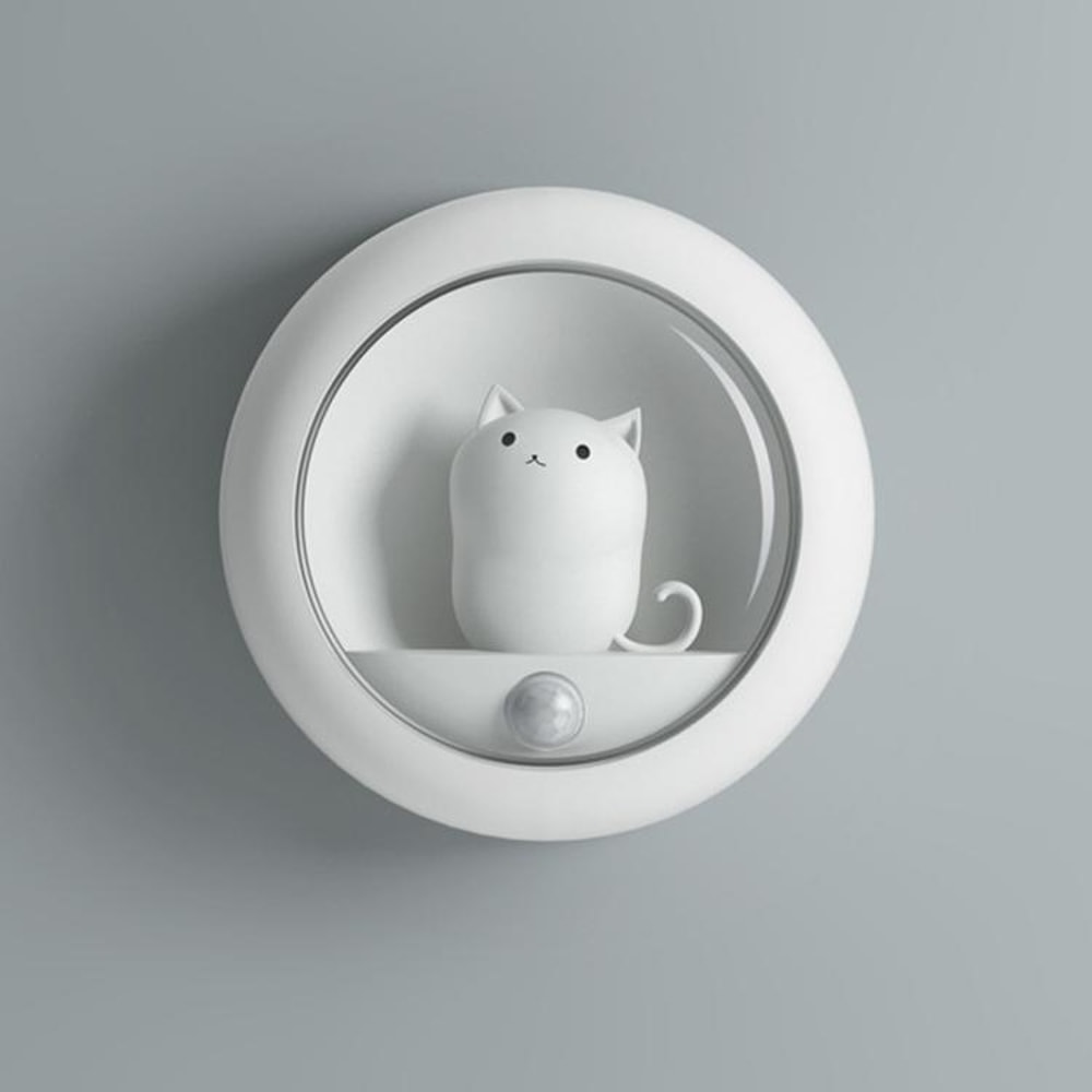Motion Sensor Night Light USB Rechargeable Cute Pet Wall Lamp For Bedroom And Cabinet 9
