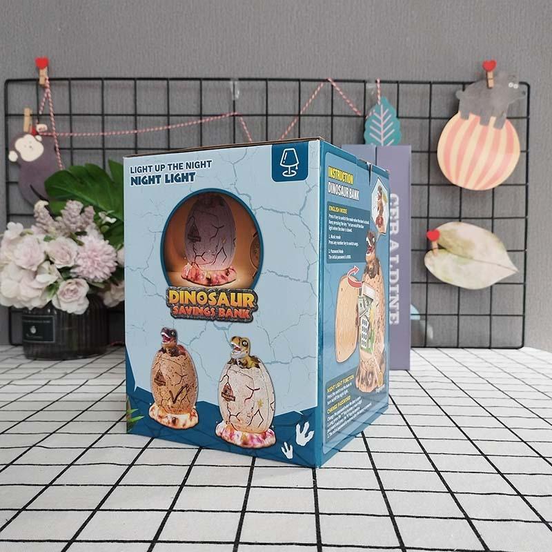 T Rex Dinosaur Piggy Bank for Kids with Fingerprint Password Lock and Auto Money Roll