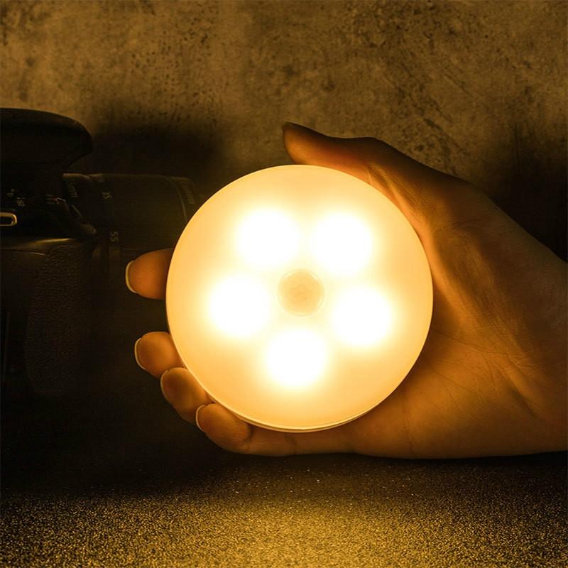 Smart Motion Sensor Night Light Rechargeable LED Bedside Lamp For Bedroom Hallway 1