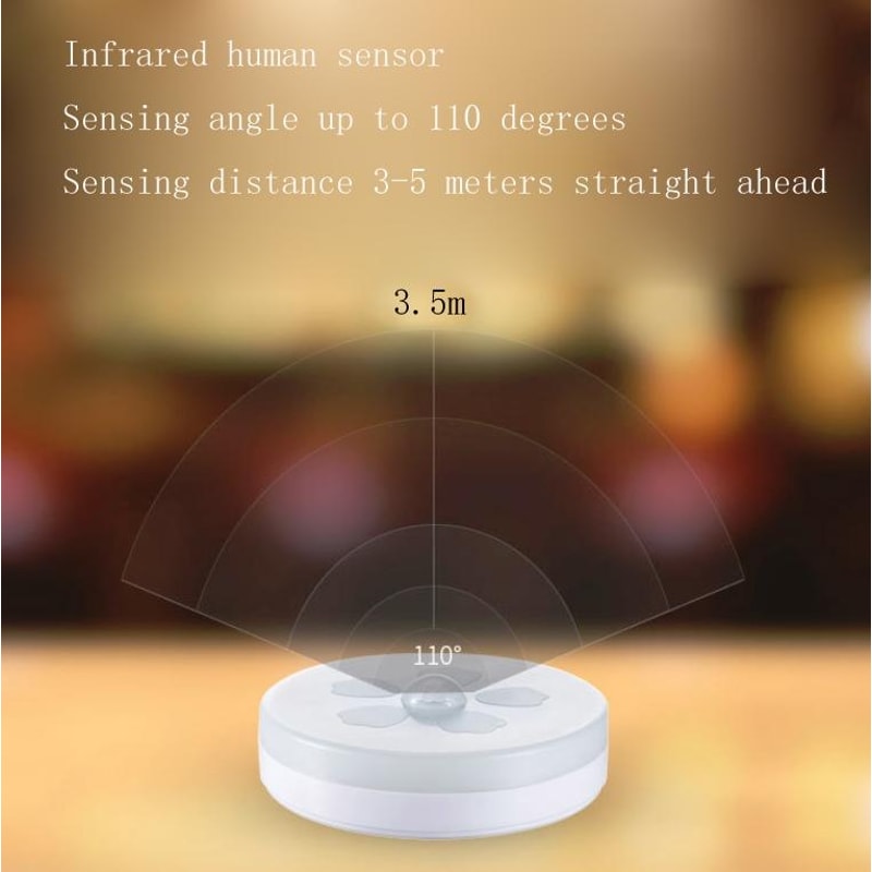Smart Motion Sensor Night Light Rechargeable LED Bedside Lamp For Bedroom Hallway 2